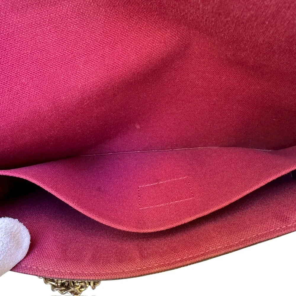 Genuine LOUIS VUITTON Pochette Felicie Monogram Canvas Clutch Bag Authenticated - Picture 11 of 16